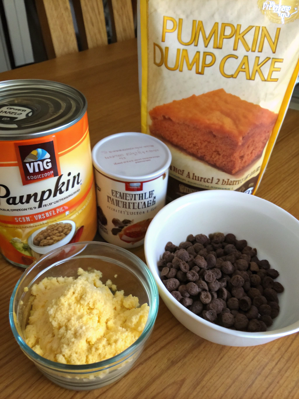 pumpkin dump cake recipe ingredients